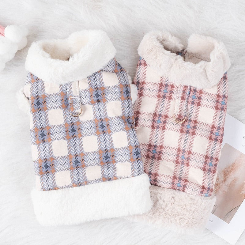 Fur Dog Flannel Pulled Vest Teddy Bear Small Dog Cat Pet Clothing