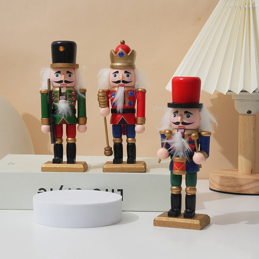 Christmas Nutcracker Ornament Counter or Desk top 3-piece set 15cm