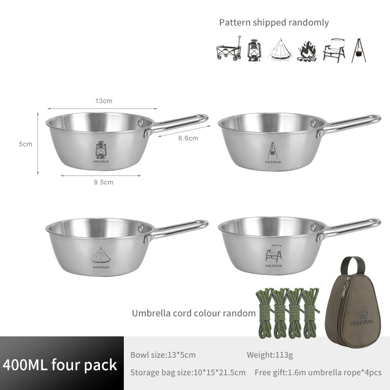 Outdoor Camping Tableware Sherpa Bowl Cookware Set