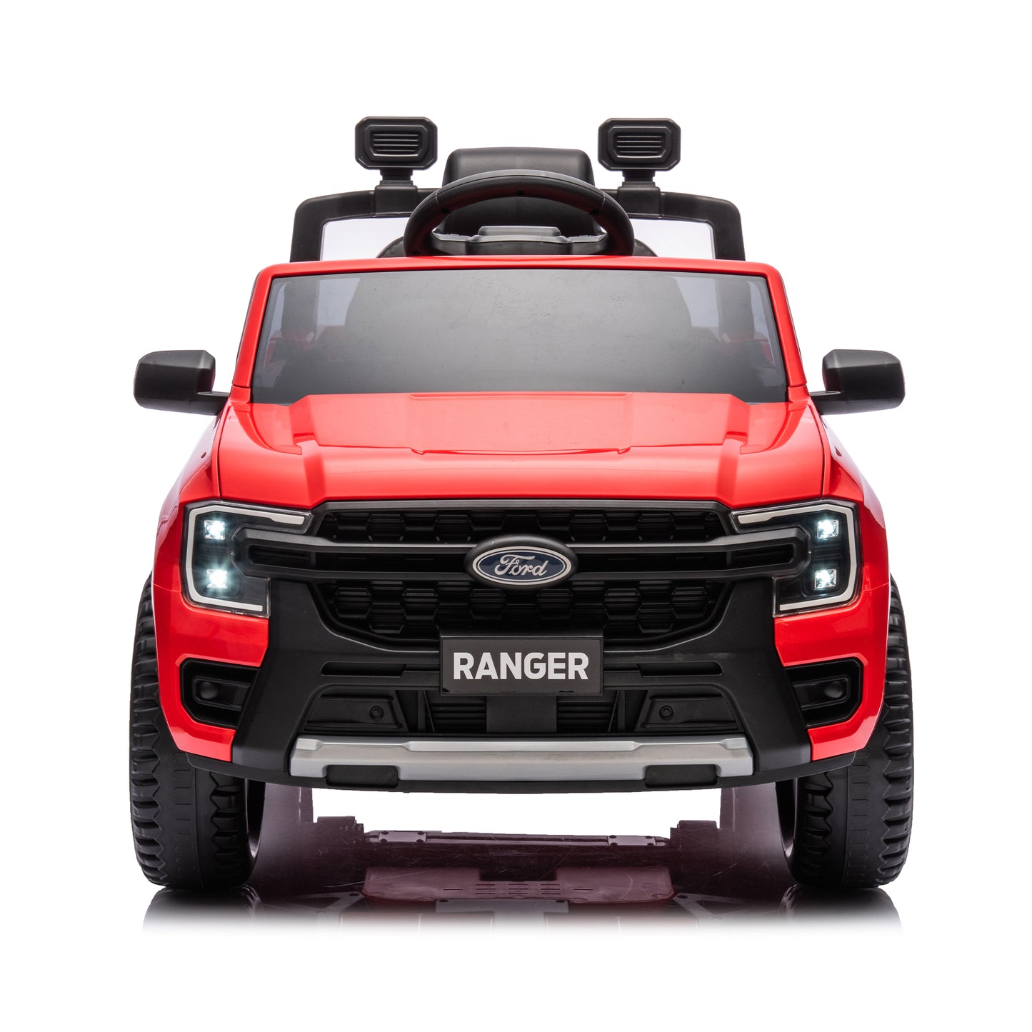 Big Kid Remote Control Car 12V Authorized Red Ford Ranger, 2WD Speed 1.86-4.97 MPH