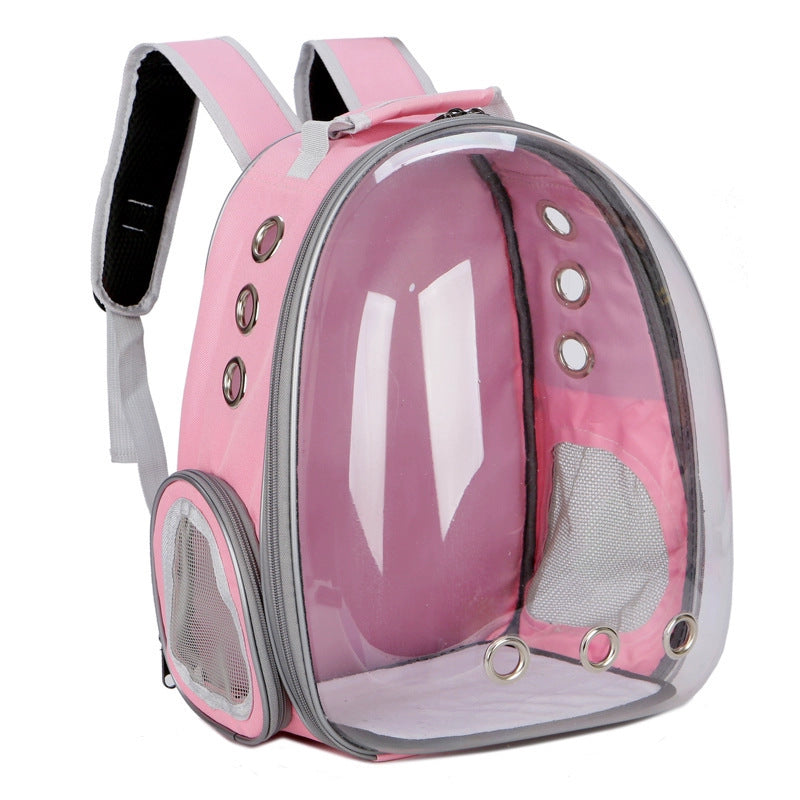 Cat Carrier Breathable Transparent Portable Back Pack Multiple Colors Space Bubble Design