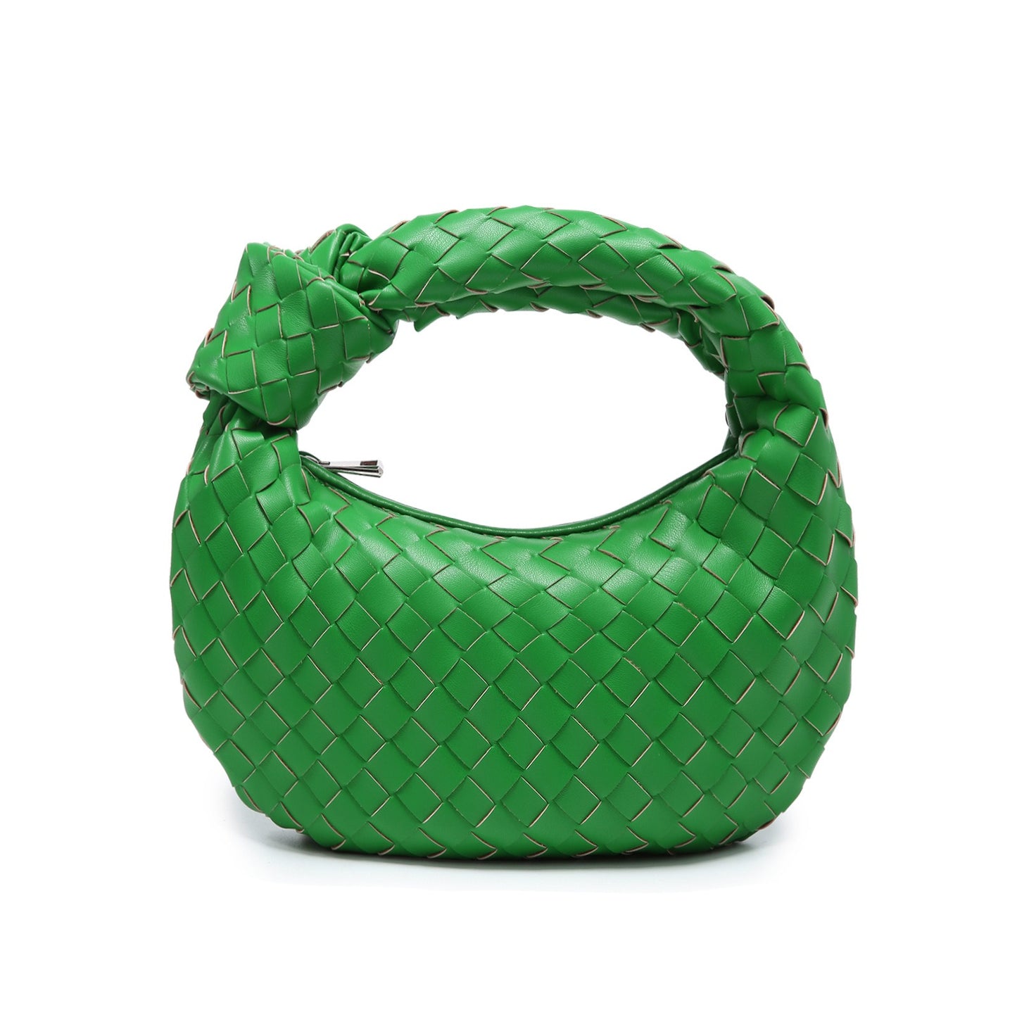 Woven Bag Fashion Cowhorn Knotted Handbag Armpit Bag Handbag