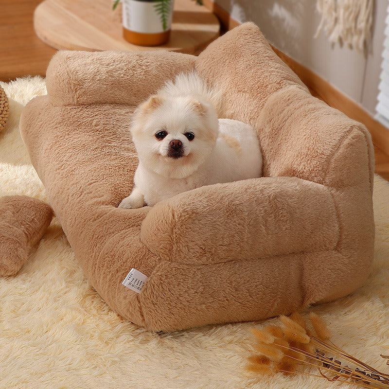 Luxury Cat Bed Sofa Winter Warm Cat Nest Pet Bed For Small Medium Dogs Cats Comfortable Plush Puppy Bed Pet Supplies