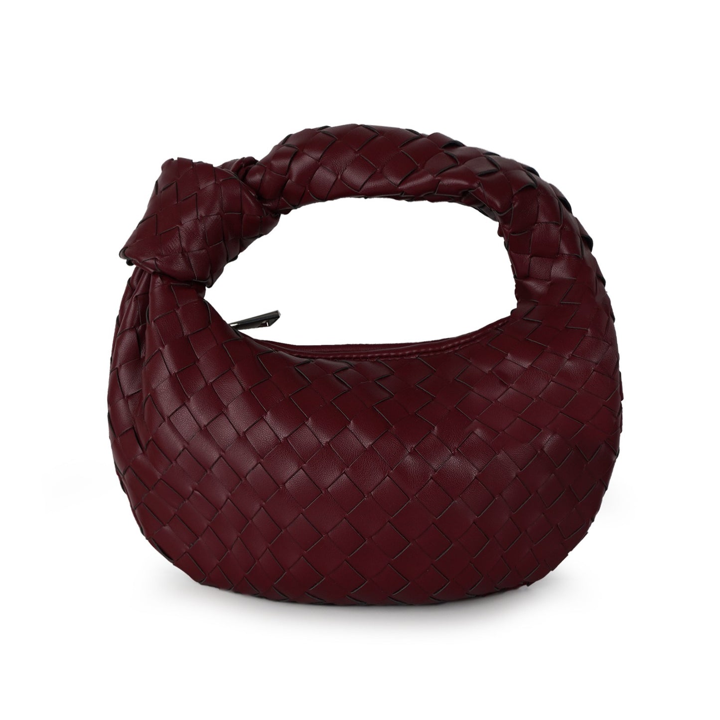 Woven Bag Fashion Cowhorn Knotted Handbag Armpit Bag Handbag