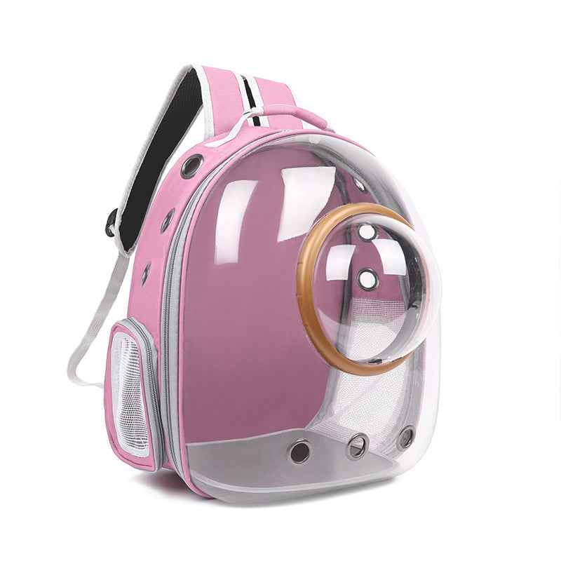 Cat Carrier Breathable Transparent Portable Back Pack Multiple Colors Space Bubble Design