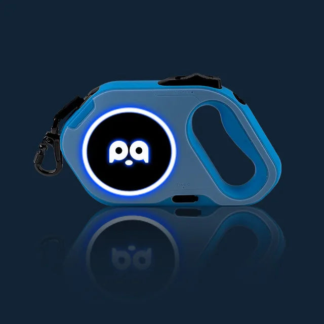 5M LED Automatic Retractable Dog Leash Luminous Leading Light Straps For Small Medium Dog Pet Flexi Walking Running Leashes