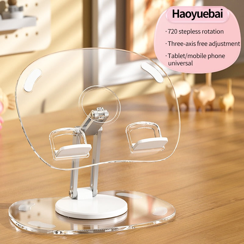 Acrylic Tablet Stand 360 Degree rotating foldable portable ipad / Tablet Stand