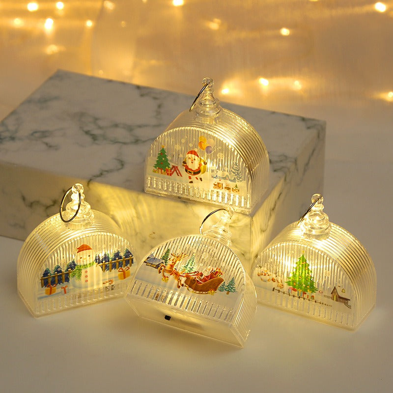 New Christmas decorations LED lights crystal palace lights window displays Christmas tree ornaments