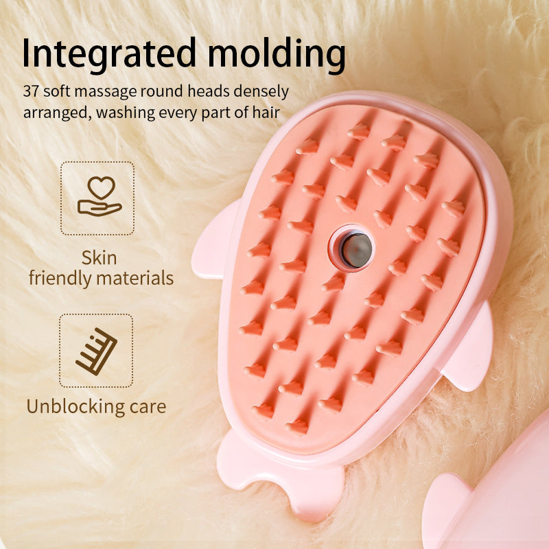 New rechargeable 3 In1 Steamy Pet Cat Brush Cleanser Vapor Pet Spray Comb grooming shedding Cat Steam Brush