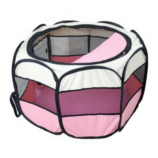 Pet Kennel For dogs & cats Detachable And Washable Octagonal Pet Cage Waterproof Oxford Cloth Grab Dog Tent Octagonal Fence