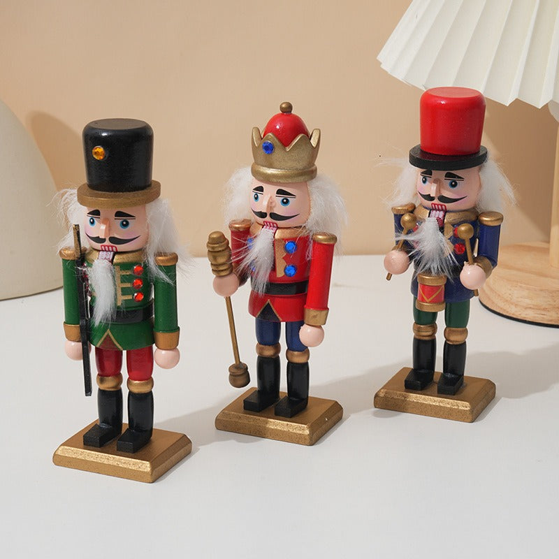 Christmas Nutcracker Ornament Counter or Desk top 3-piece set 15cm