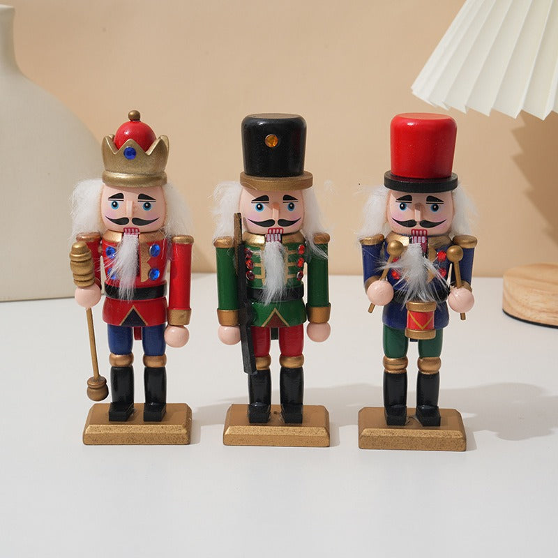 Christmas Nutcracker Ornament Counter or Desk top 3-piece set 15cm