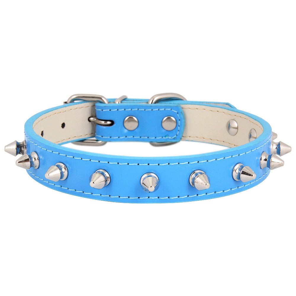 Leather Traction Kitty Collar with spikes for cool cats