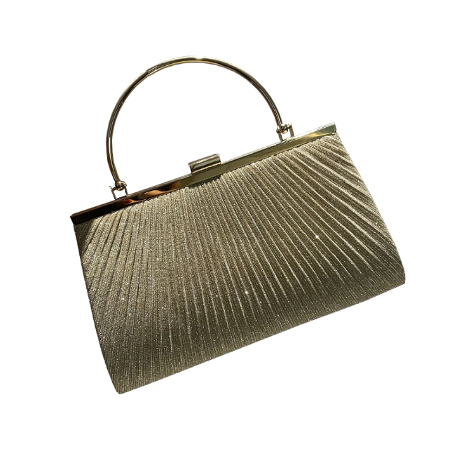 Pleated shiny evening bag handbag mobile phone bag women's banquet bag cheongsam dress bag