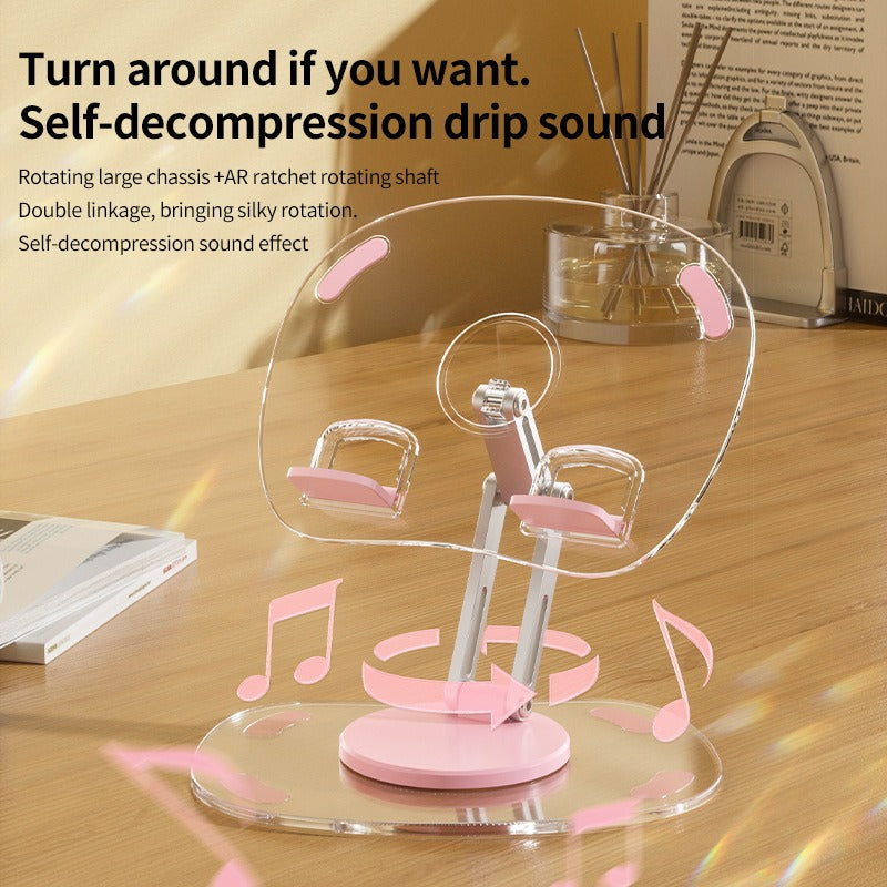 Acrylic Tablet Stand 360 Degree rotating foldable portable ipad / Tablet Stand