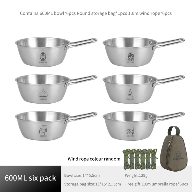 Outdoor Camping Tableware Sherpa Bowl Cookware Set