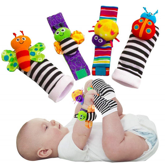 Baby Infant Rattle Bands & Socks Toys 3-6 to 12 Months Girl Boy Learning Toy