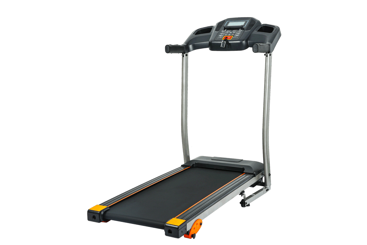 Folding Treadmill 2.5HP 12KM/H, Foldable Home Fitness Equipment with LCD for Walking & Running, Cardio Exercise Machine, 4 Incline Levels, 12 Preset or Adjustable Programs, Bluetooth Connectivity, Bla