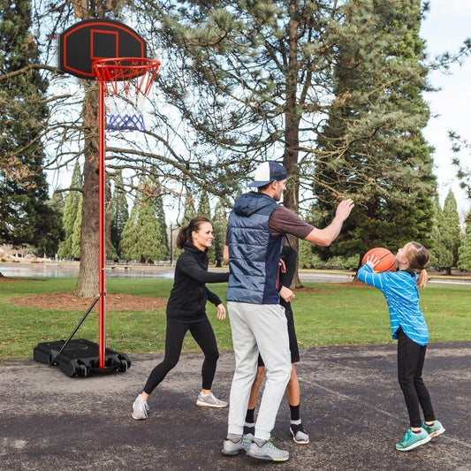 Portable Outdoor Adjustable Basketball Hoop & Stand