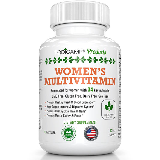 Womens Multivitamin Mineral Complex with Plant Based Extracts Hair Skin and Nails Vitamins Foundational Multivitamin for Women 30 Day Supply