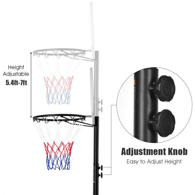 Portable Outdoor Adjustable Basketball Hoop & Stand